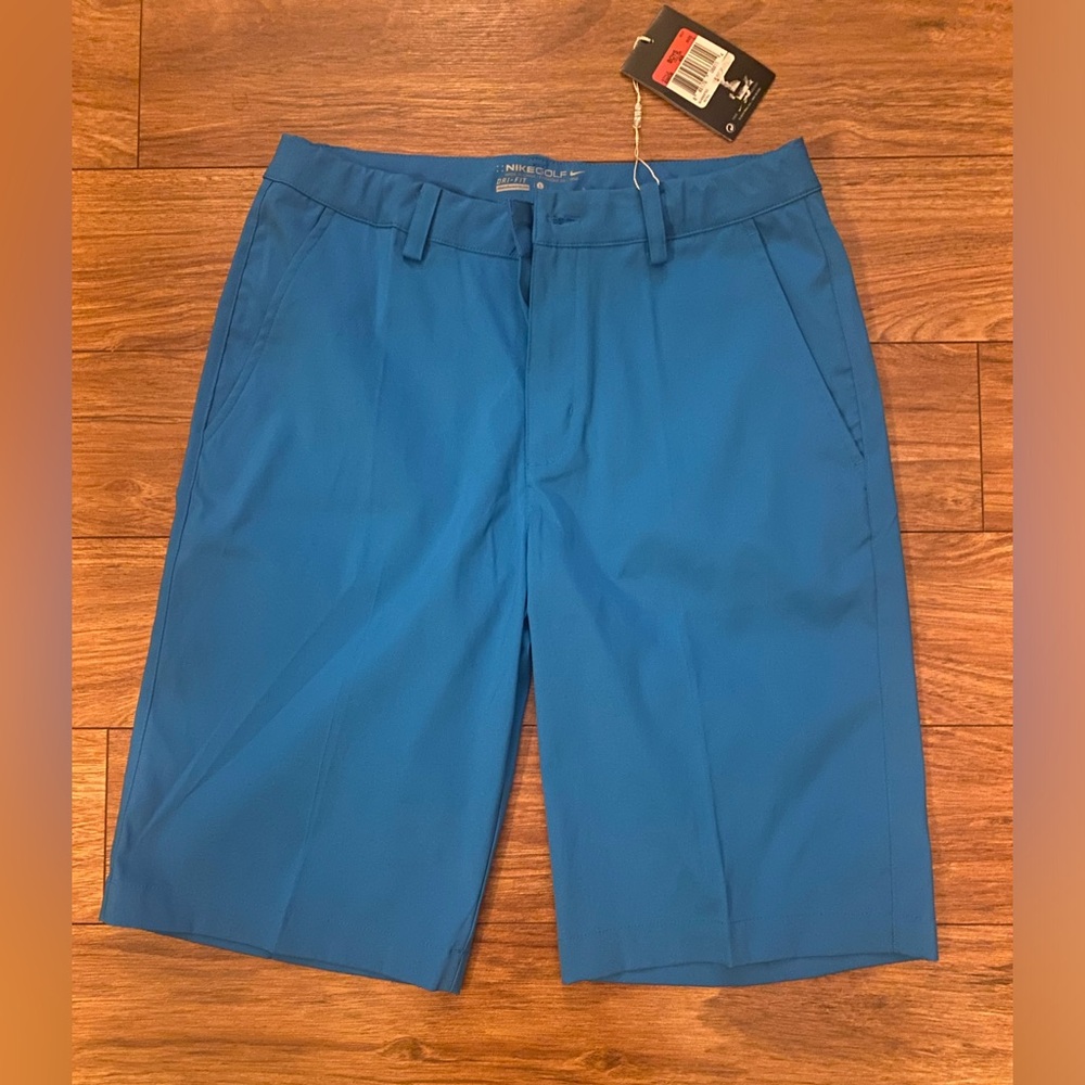 Nike Boys Size Large Bright Blue Golf Shorts